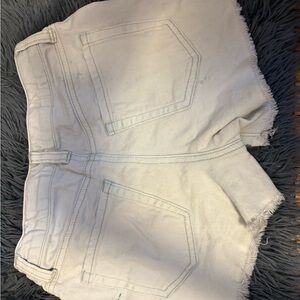 White Denim Shorts
